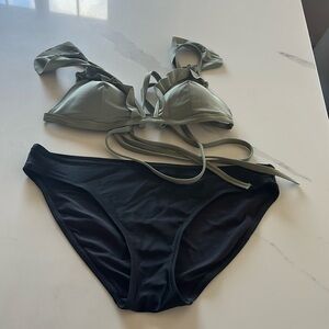 Bikini - top (PINK); bottom (Aerie) - size medium